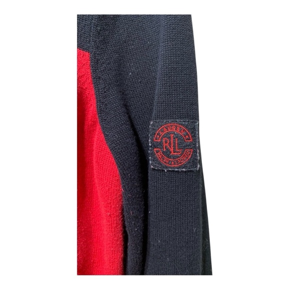 Women’s Lauren RL Color Block 1/4 Zip Neck Sweatet - Picture 3 of 4